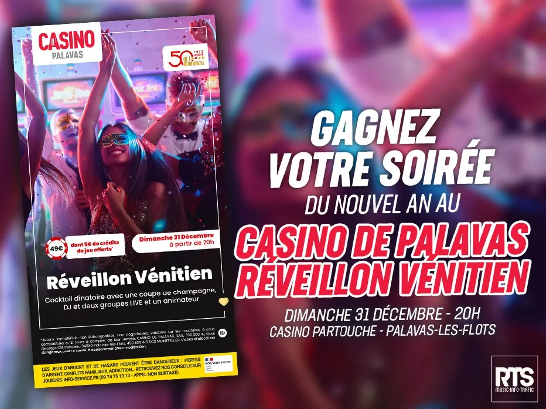 Soirée du nouvel an au Casino de Palavas