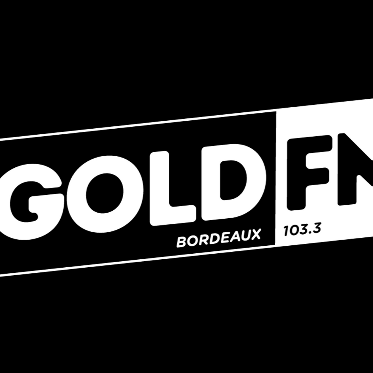 Logo Gold FM blanc png