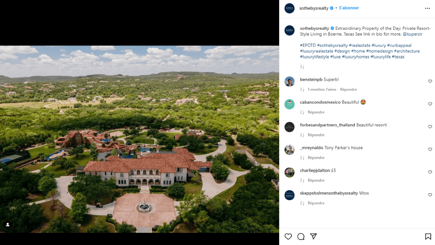 La villa de Tony Parker au Texas est à vendre