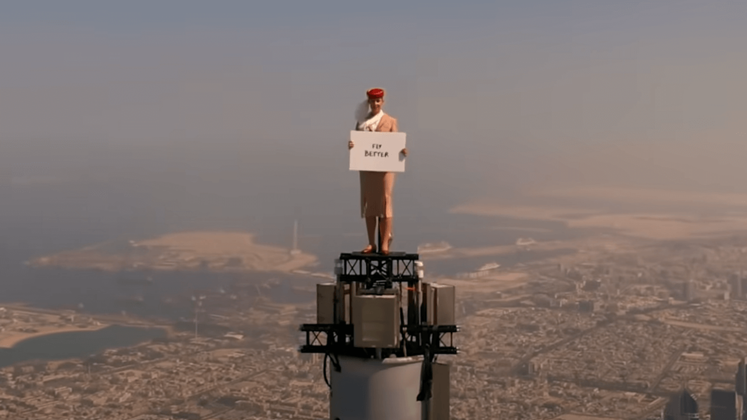 Une publicité Emirates vertigineuse !
