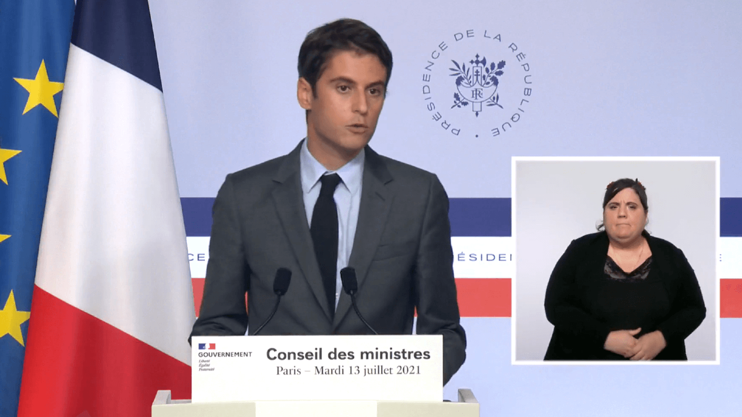 Gabriel Attal 13 juillet 2021