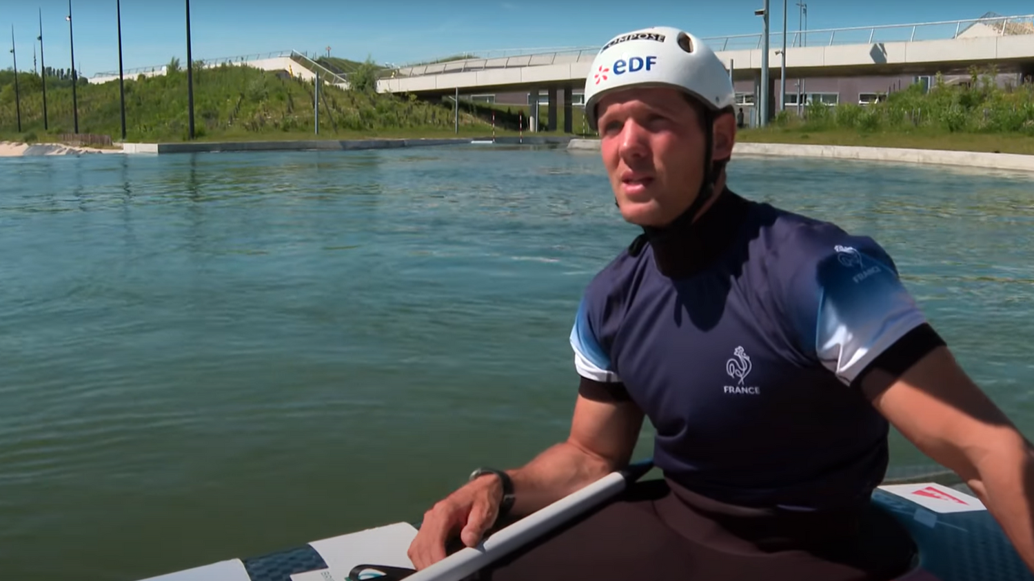 Martin Thomas, champion charentais de Canoë