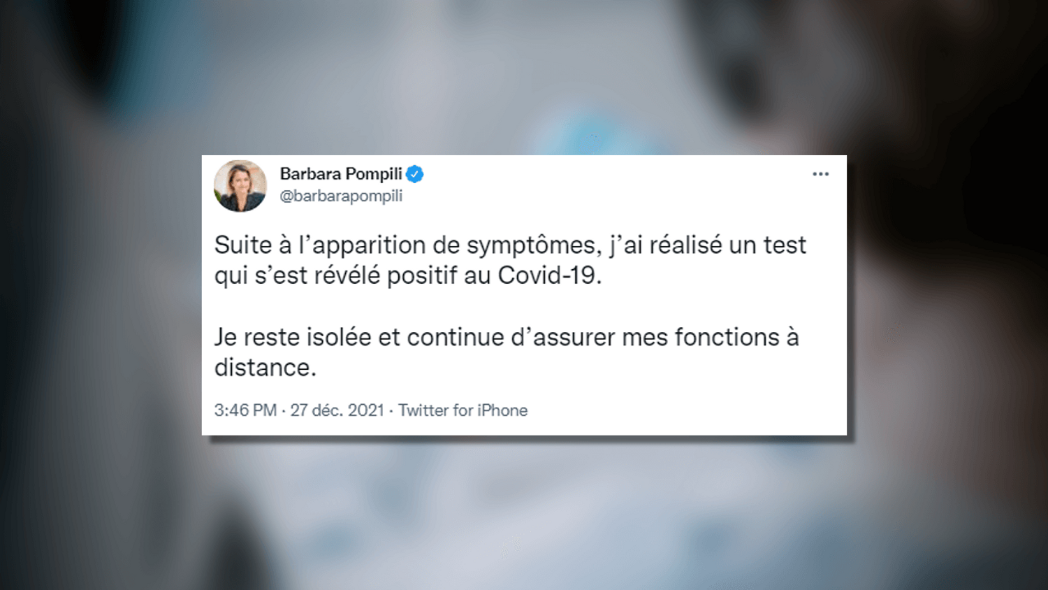 Barbara Pompili, ministre de la Transition écologique, positive au Covid-19