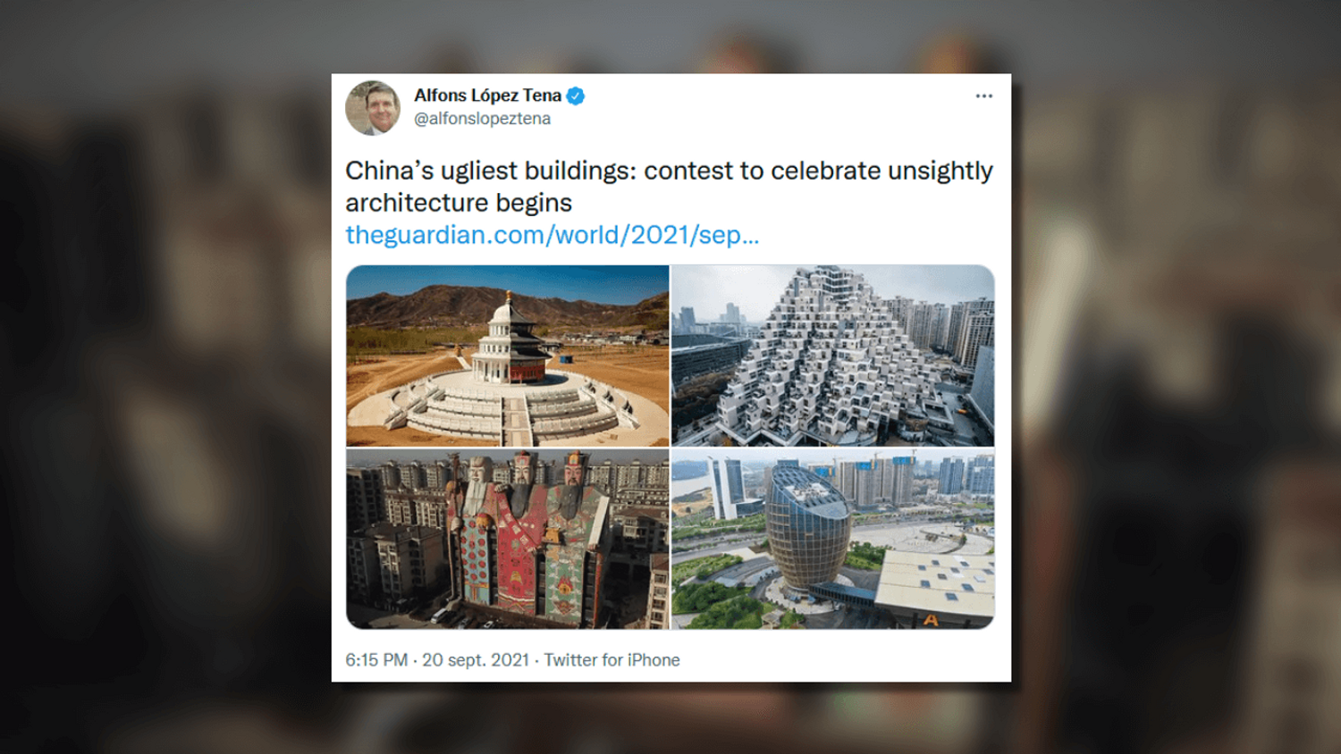Batiments laids en Chine