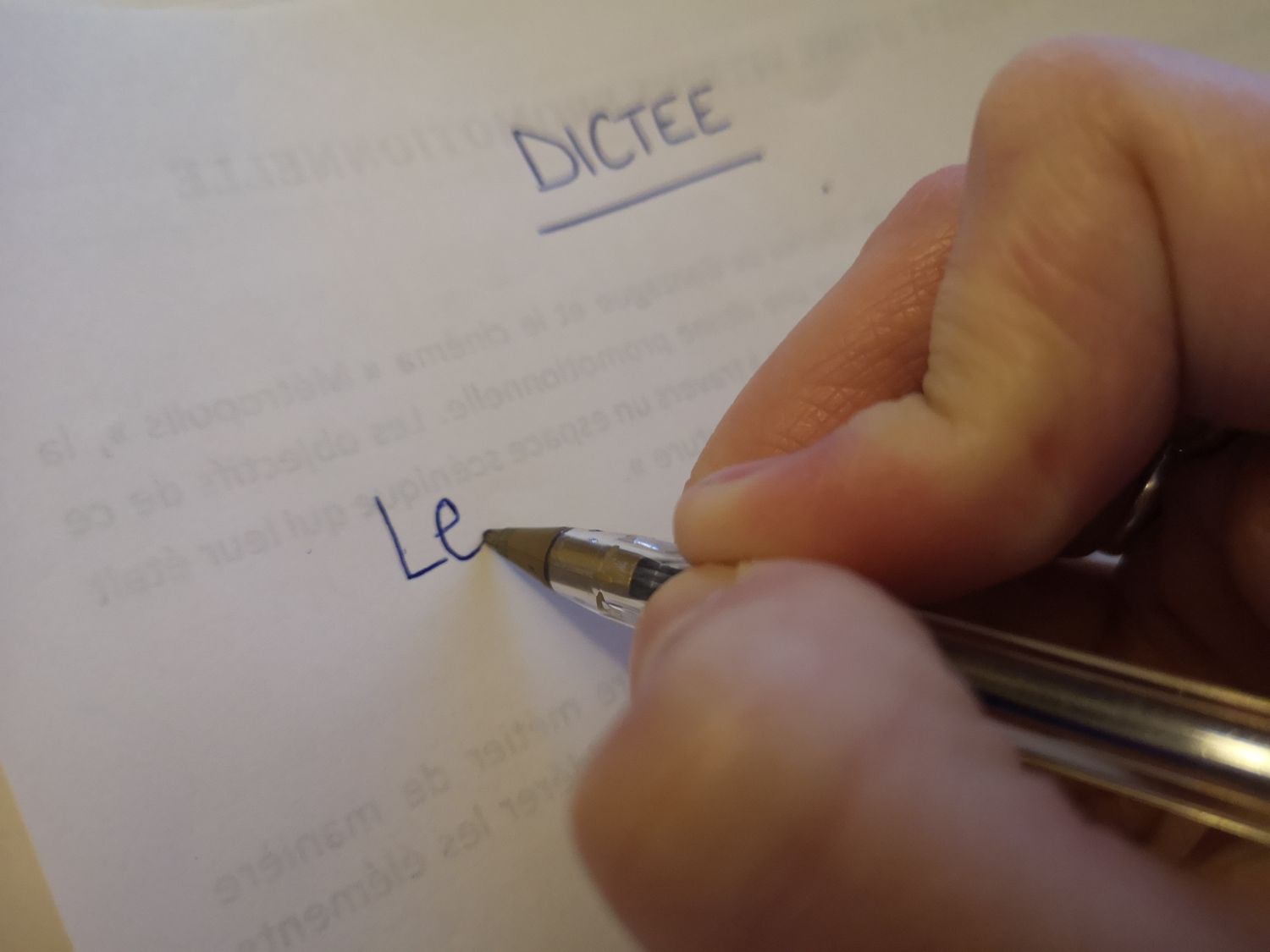 dictée