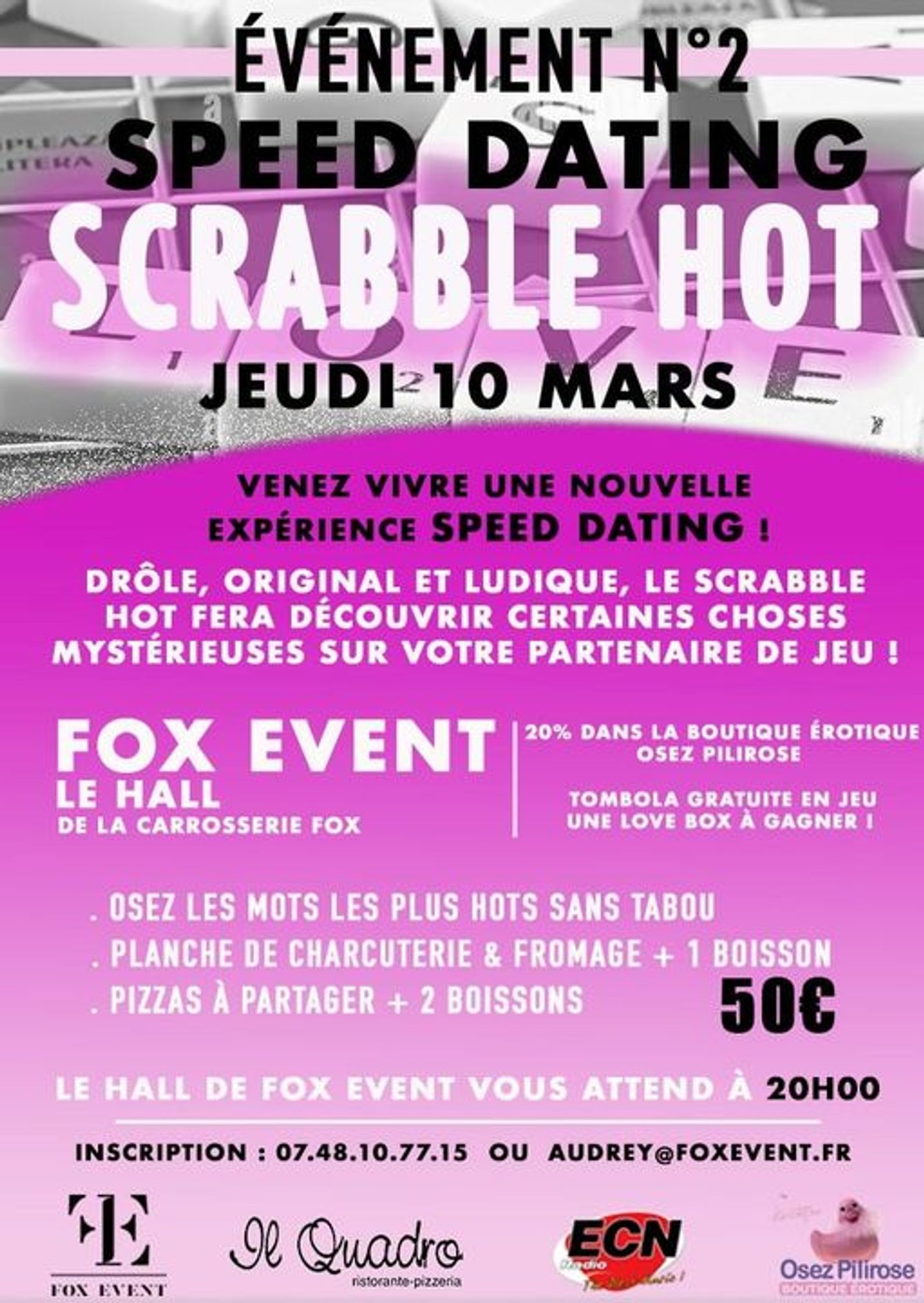Speed Dating Scrabble Hot