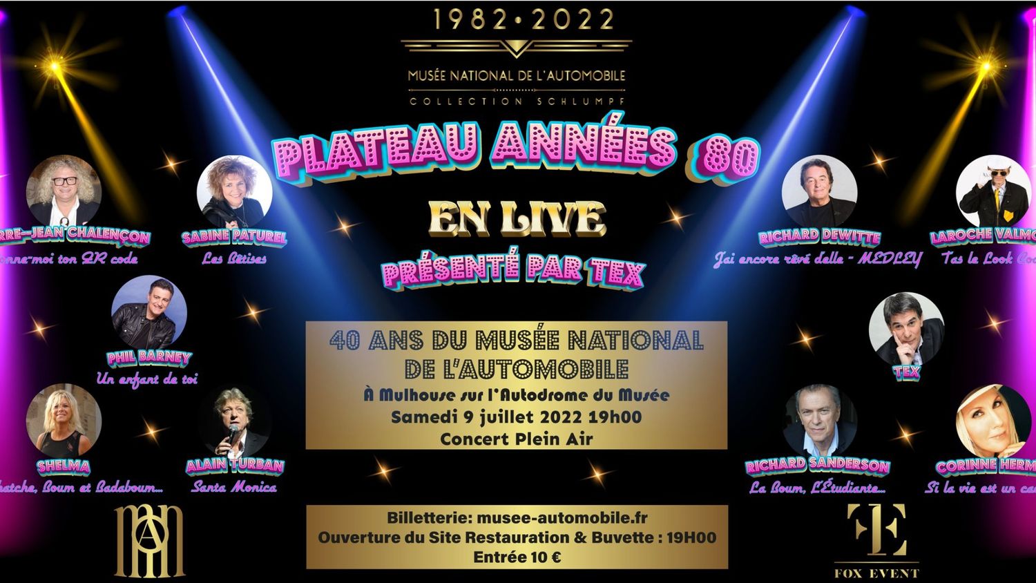 Concert Années 80 Musée de l'Automobile