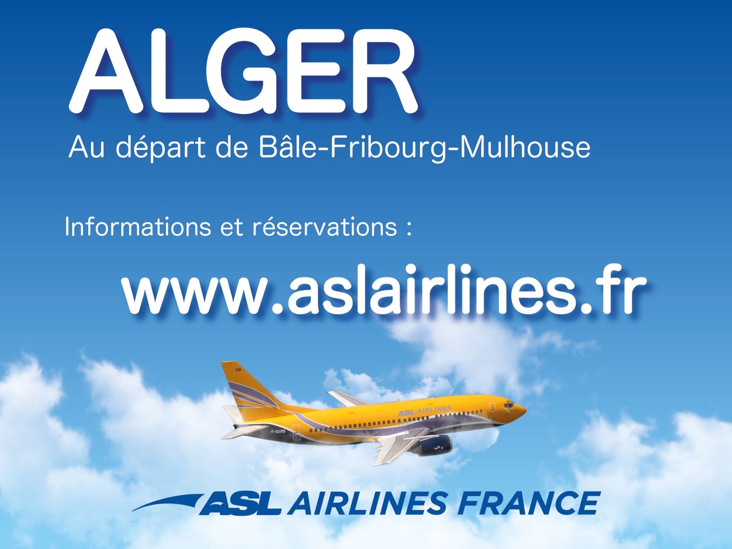 Alger au départ de Bâle-Mulhouse