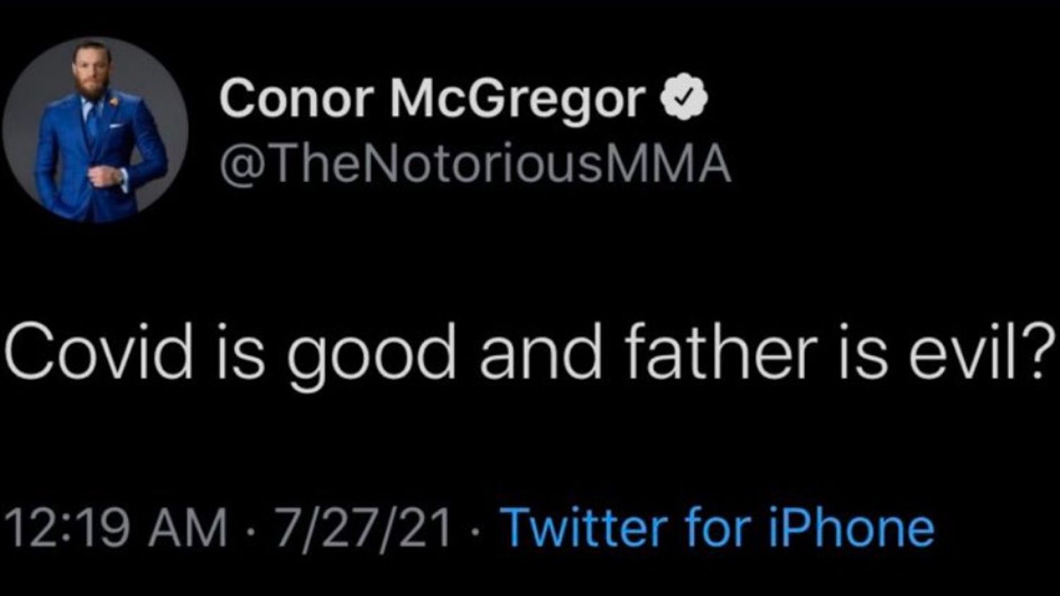 Conor Mcgregor dérape à nouveau, se moquant du père décédé de Khabib