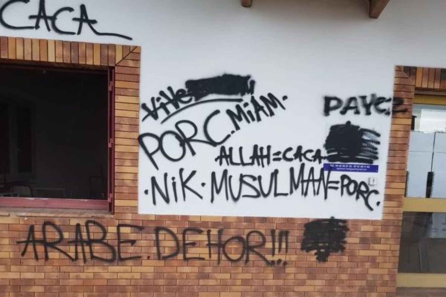 [ FAIT DIVERS ] Martigues: Tags islamophobes et racistes sur le centre de formation des imams