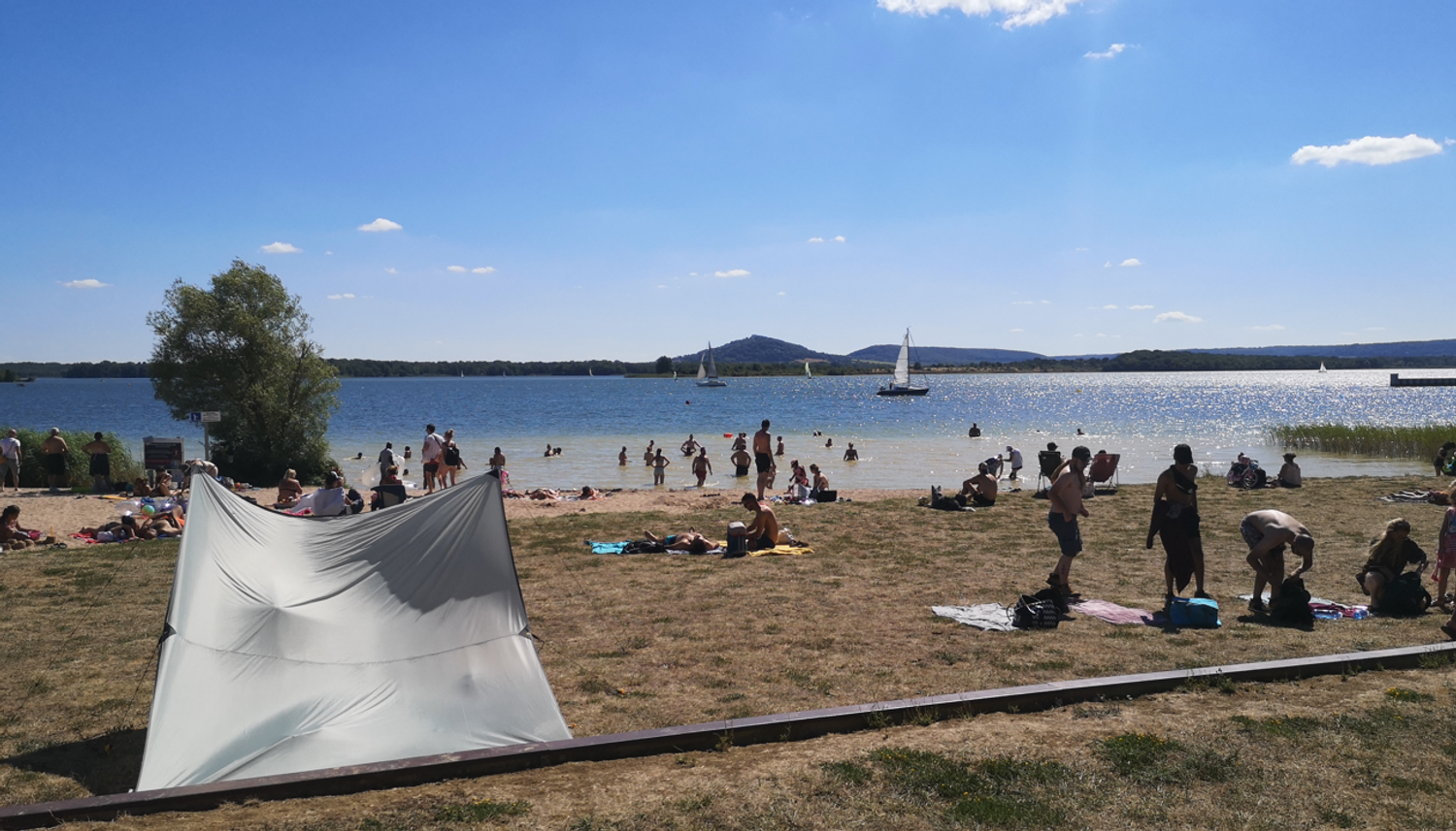 Le lac de Madine lors de cet été 2022