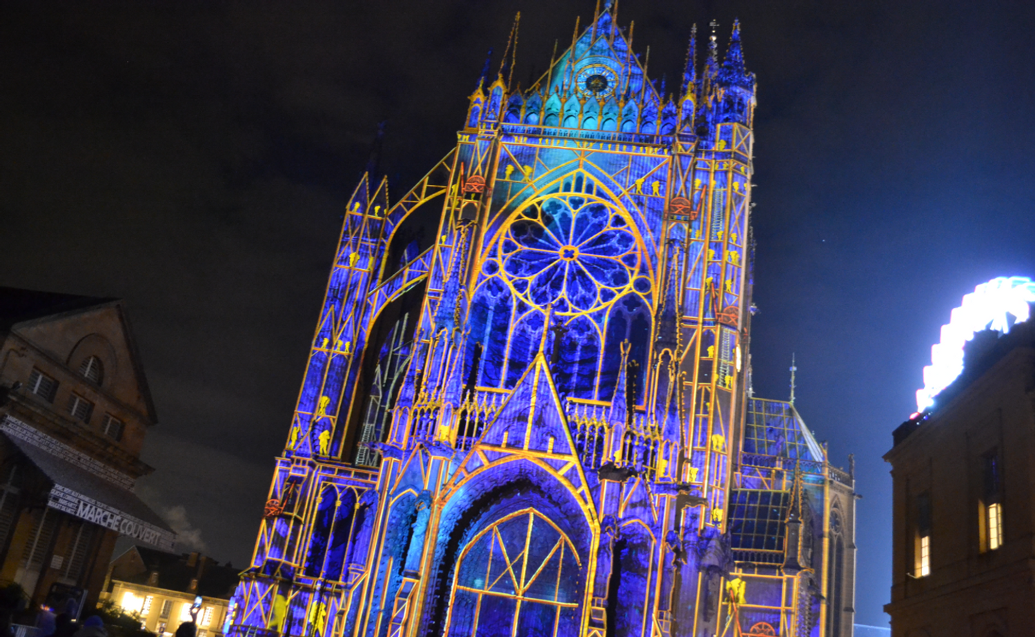 Constellations à Metz : Mise en place d’une jauge pour le mapping de la Cathédrale