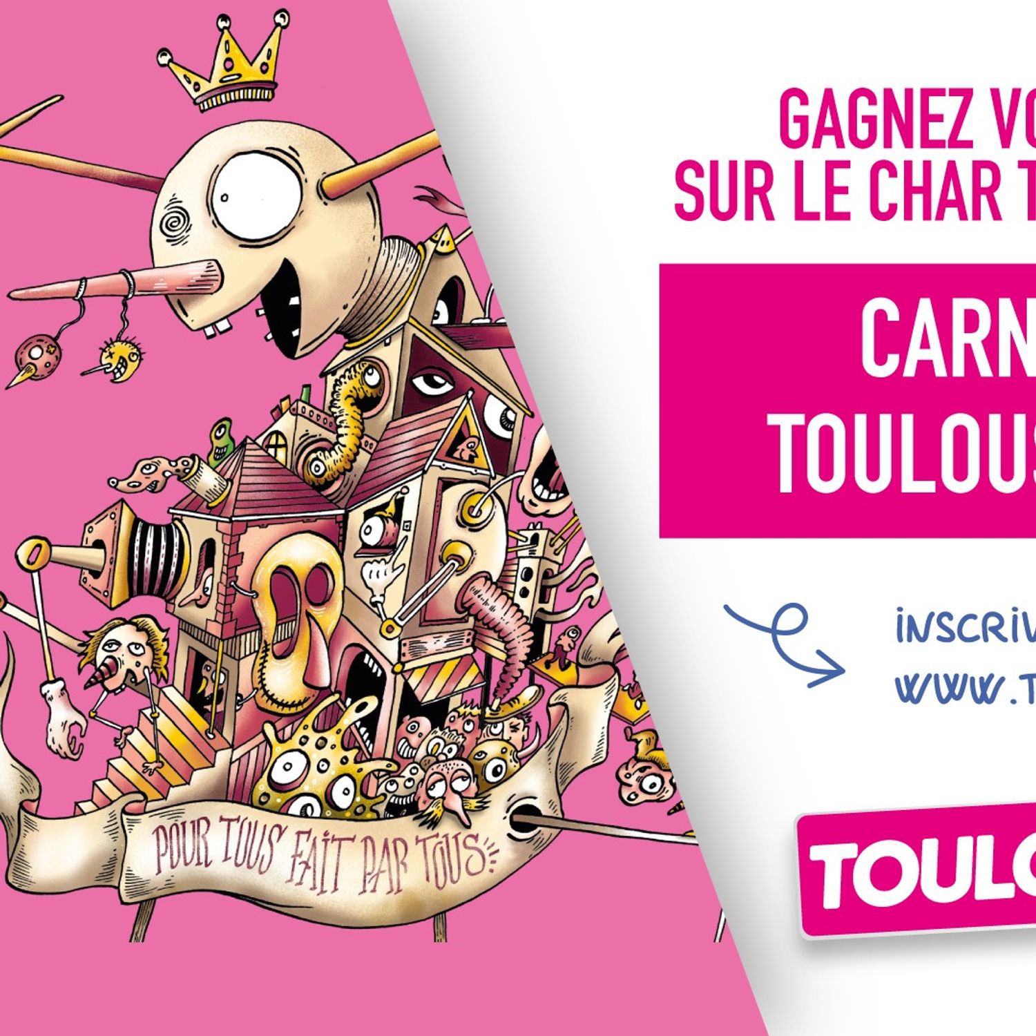 Tous en rose pour le carnaval avec la Team Toulouse FM !
