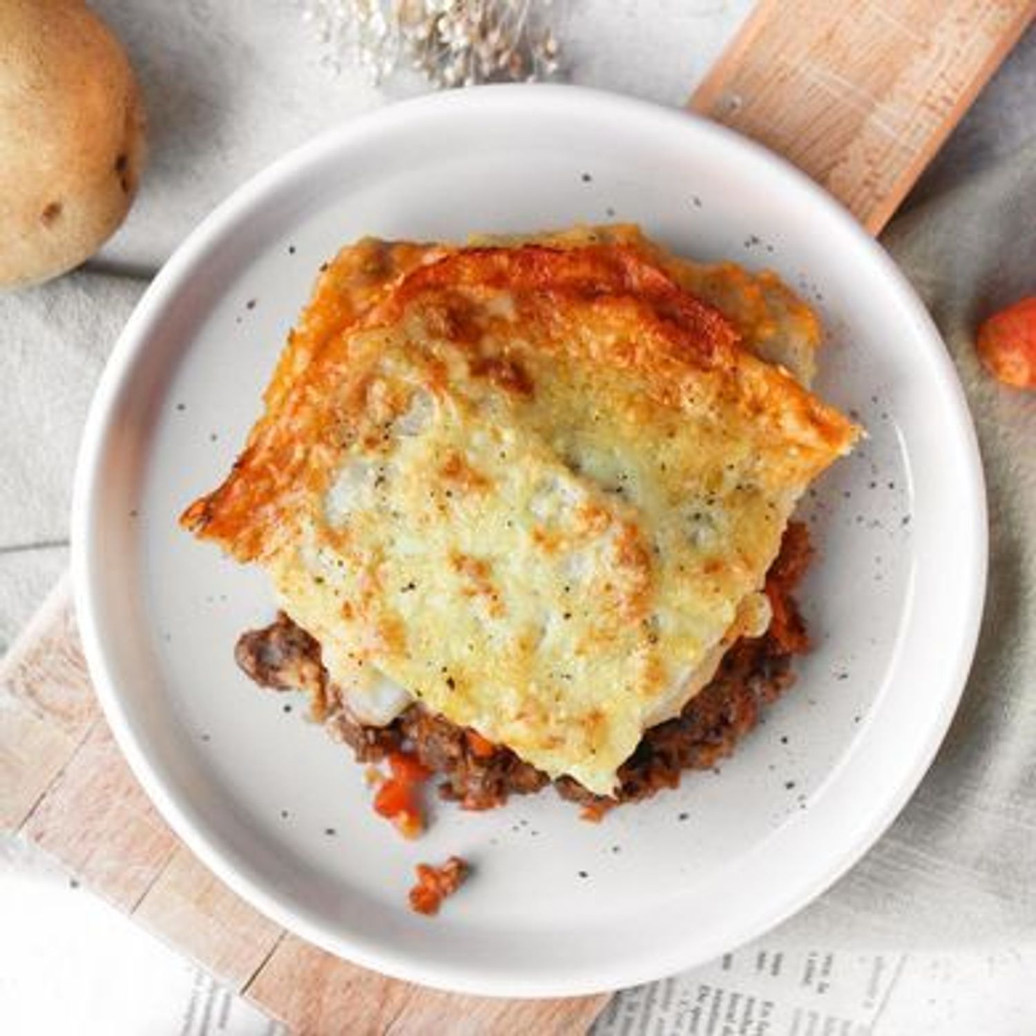 Hachis parmentier aux lentilles
