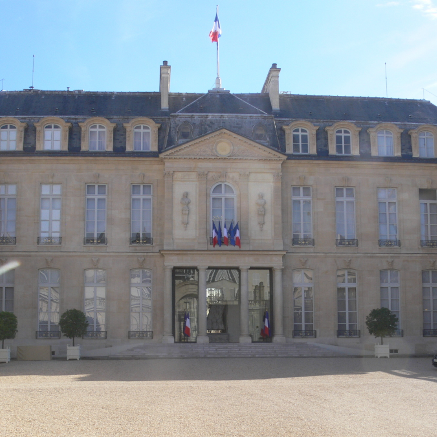 Le palais de l'Elysée à Paris