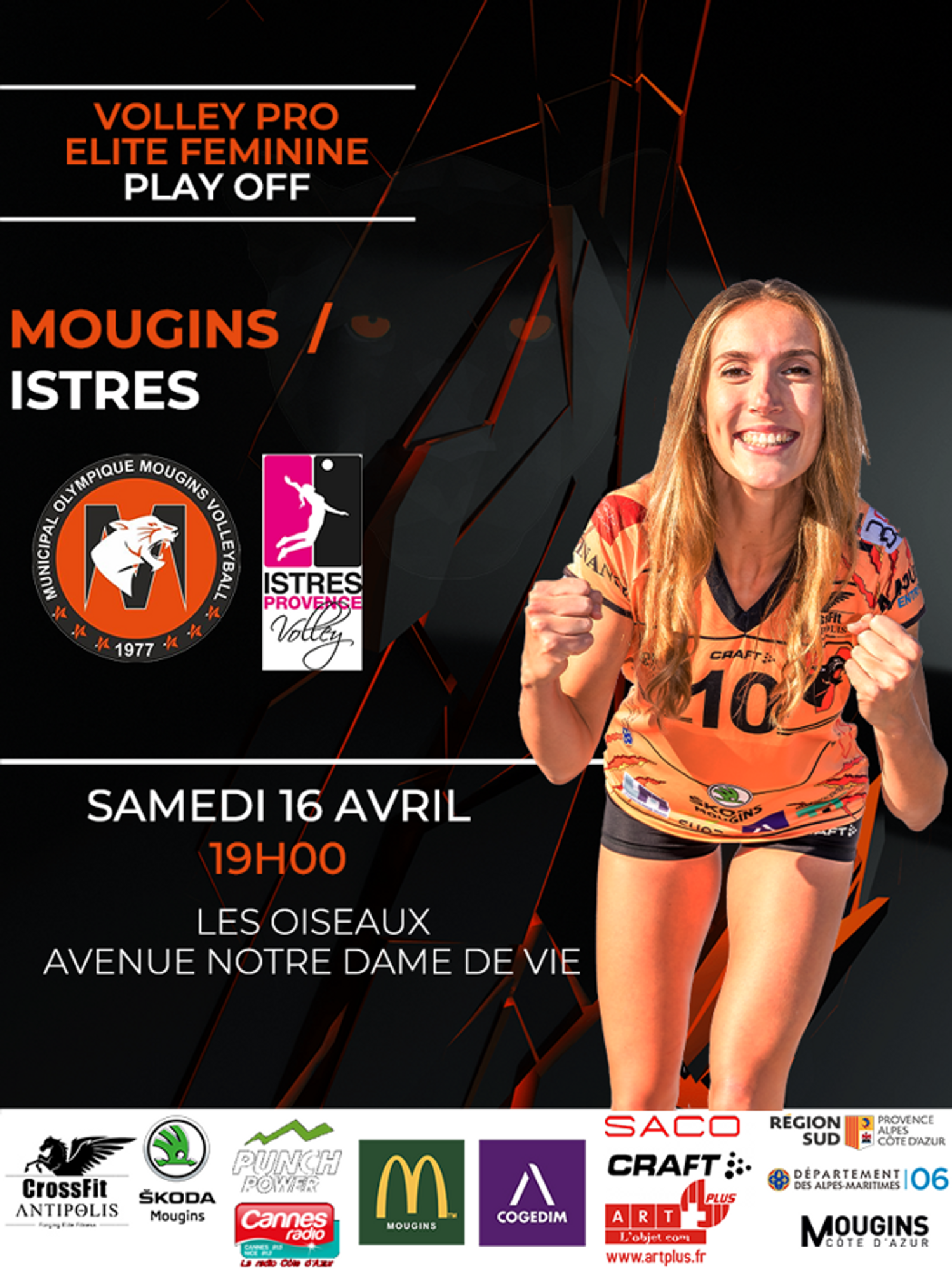 SPORTS : Rencontre MOM Volley Ball Mougins-Istres Provence Volleyball 