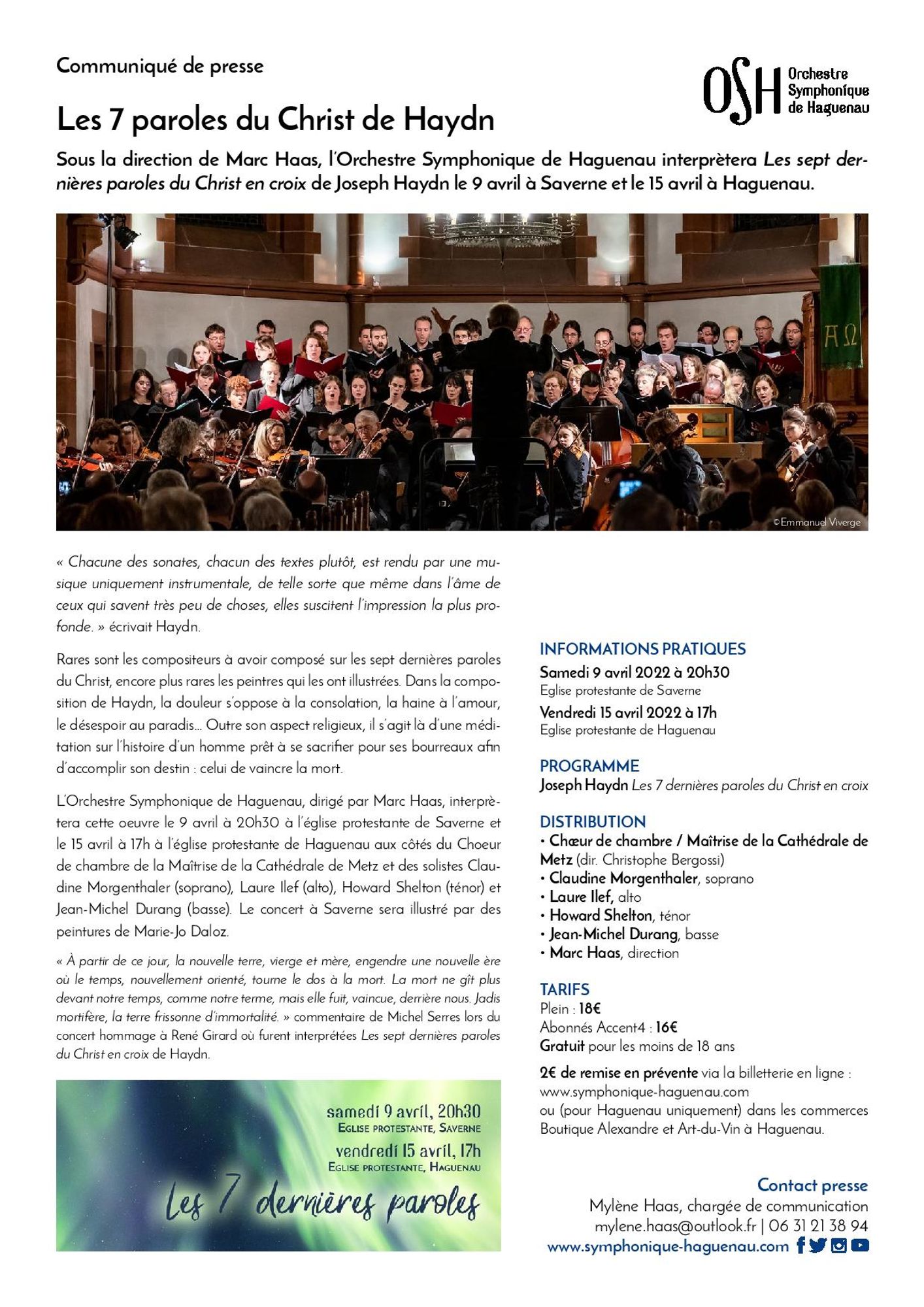 CP Concert de l'Orchestre Symphonique de Haguenau