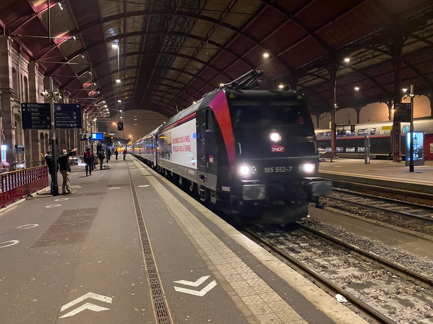 train de nuit Vienne Paris