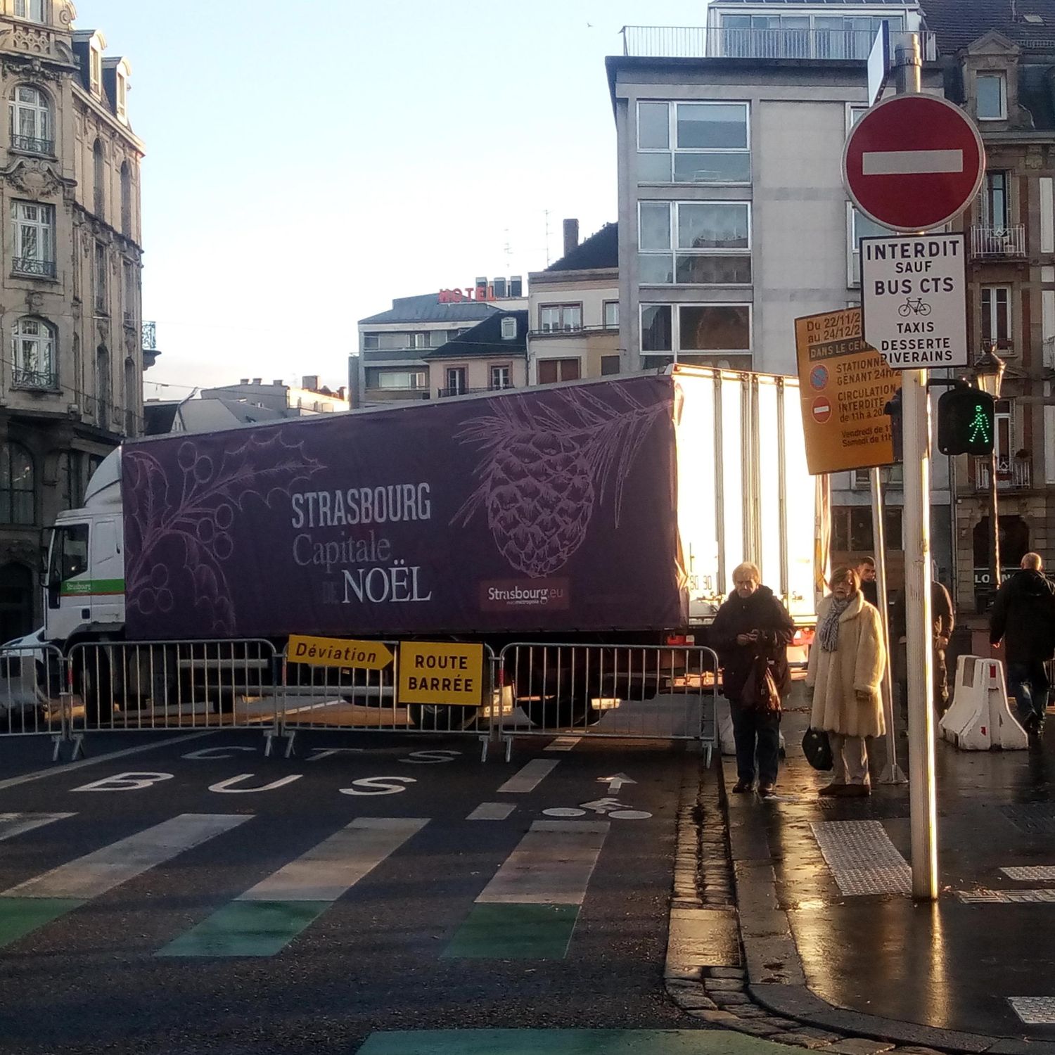 Camion barrant route Strasbourg 2018