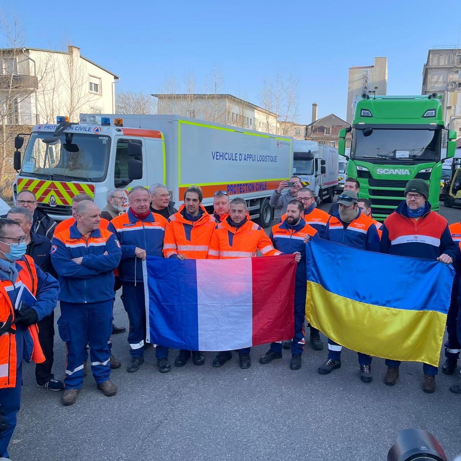 départ convoi protection civile ukraine 6 mars 2022