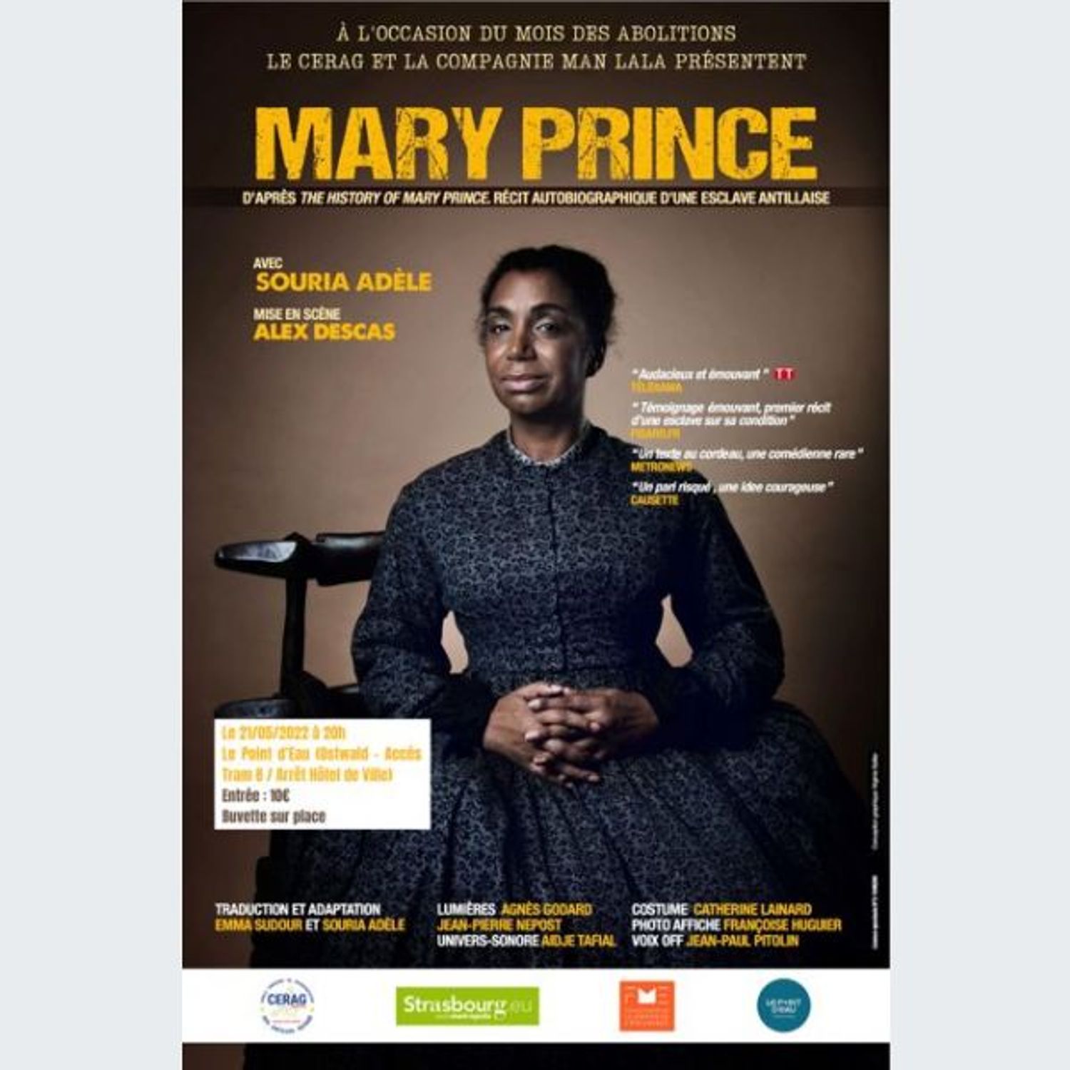 Spectacle MARY PRINCE
