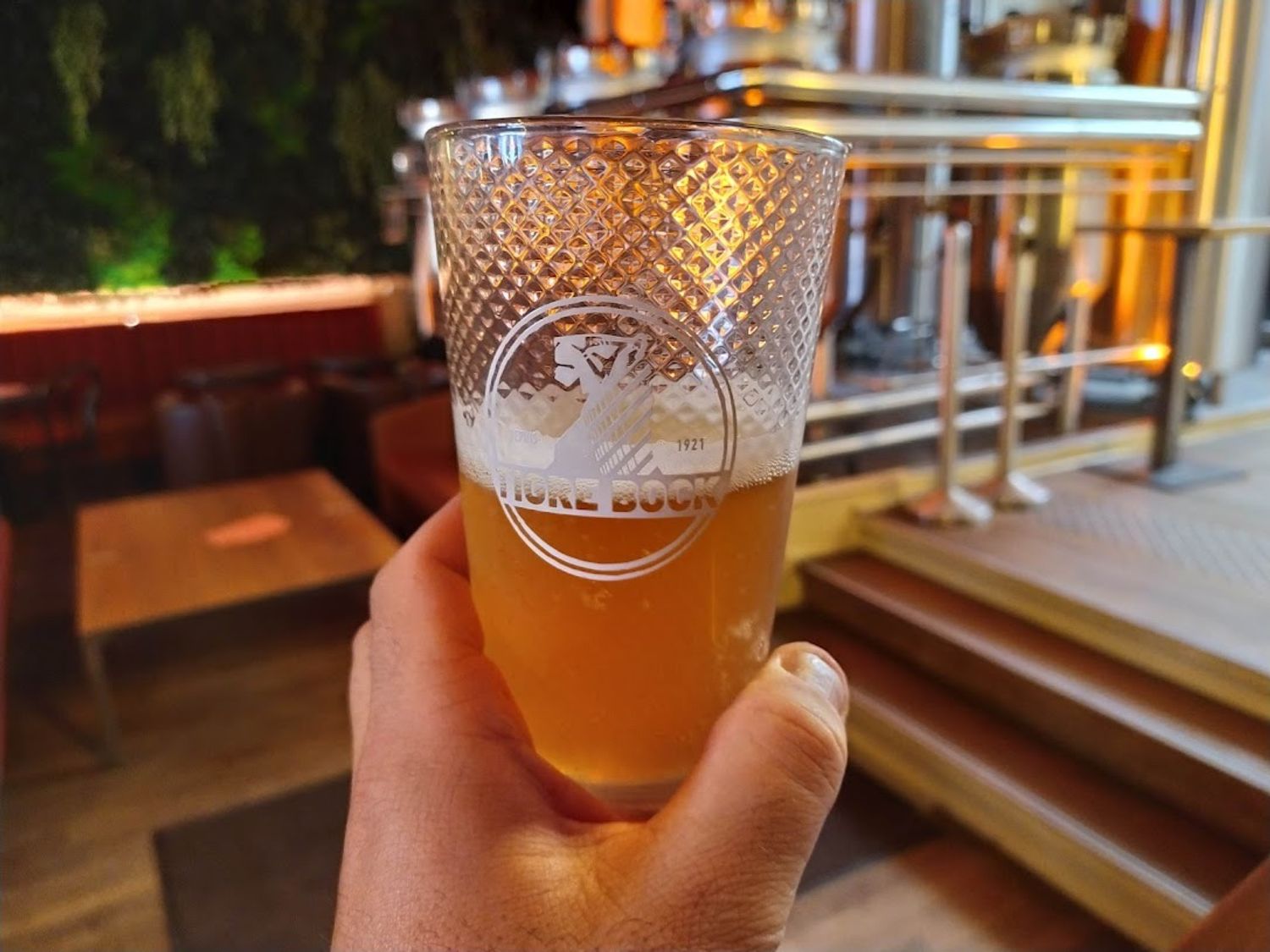 Verre bière Tigre Bock 100 ans