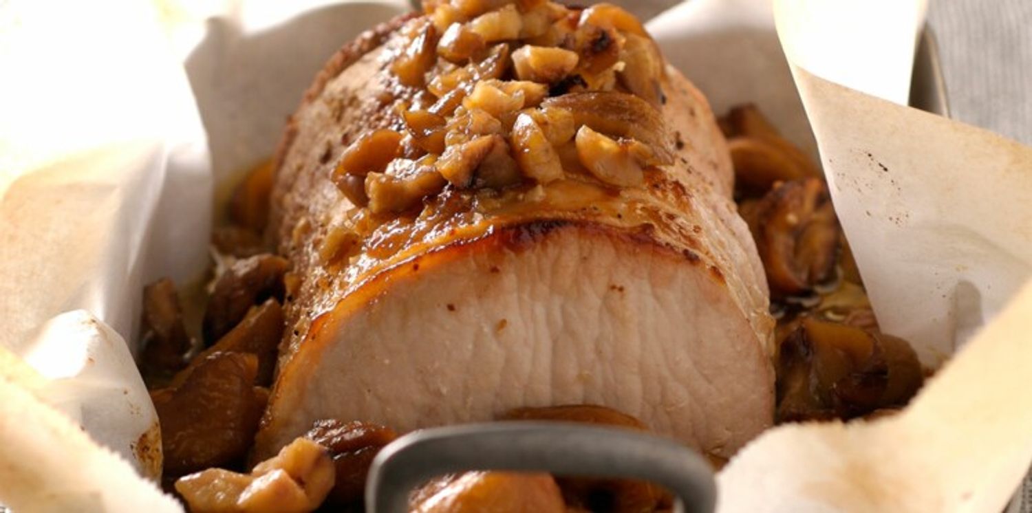 Rôti de porc et châtaignes
