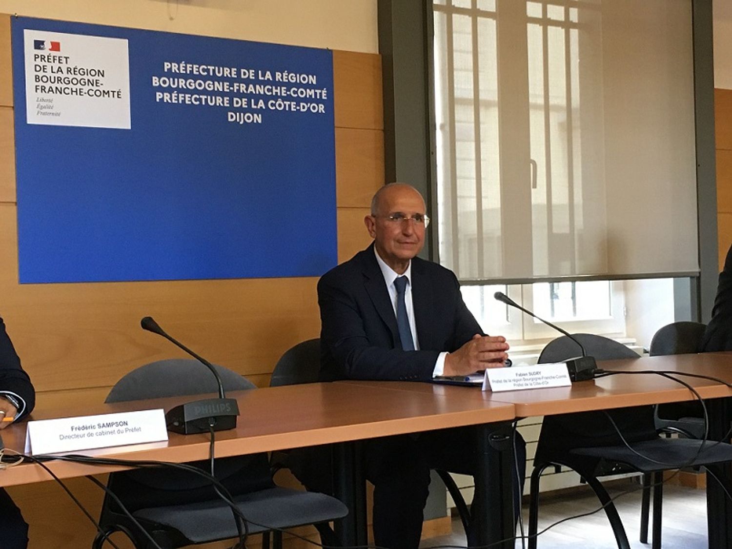Le préfet, Fabien Sudry, appelle à être économe en eau