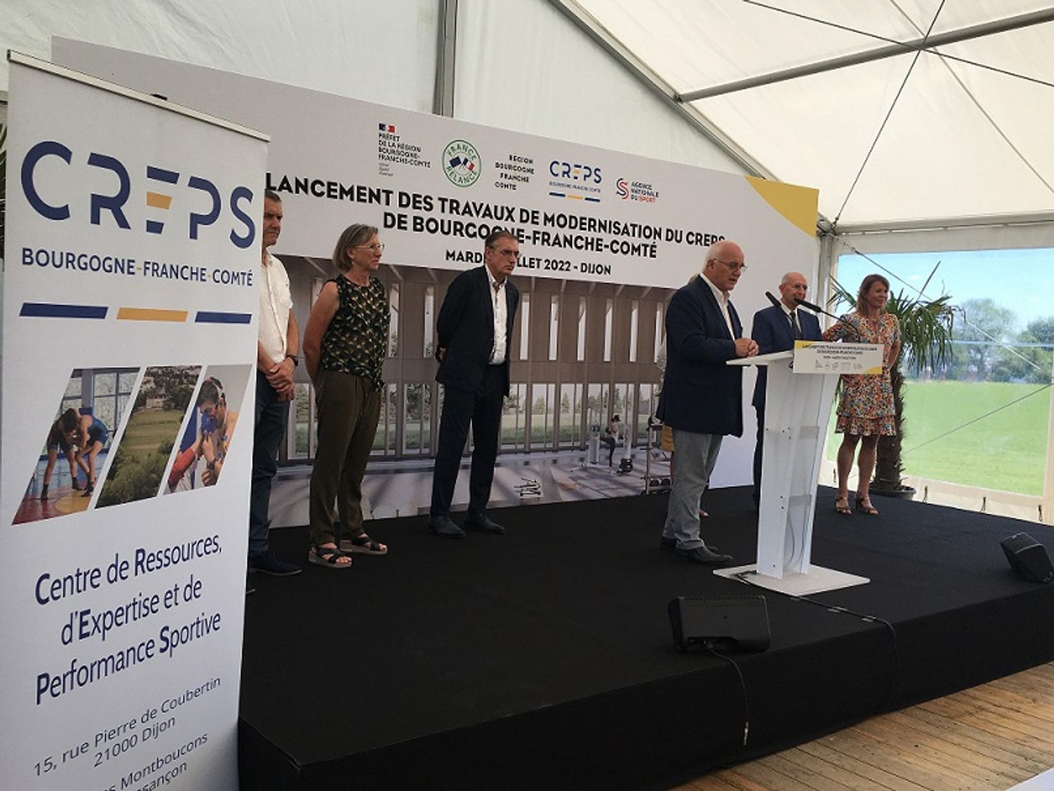 Le lancement des travaux de rénovation du CREPS de Dijon a été donné ce mardi