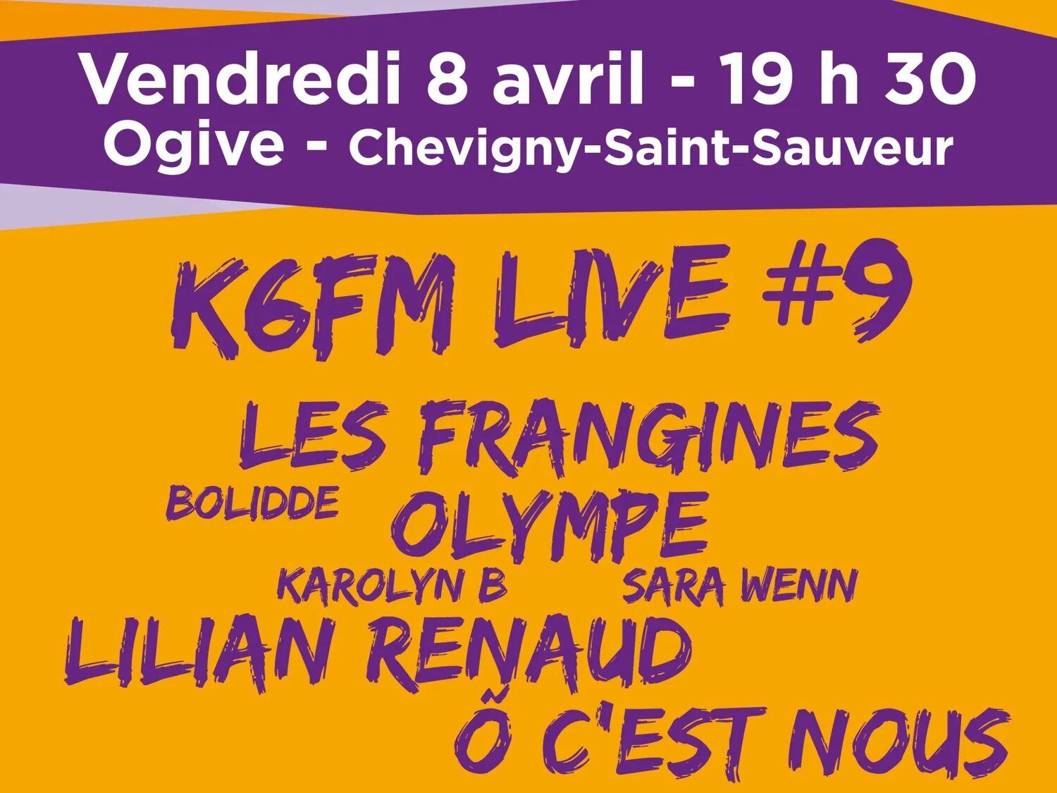 K6FM Live, c’est ce vendredi soir à Chevigny-Saint-Sauveur