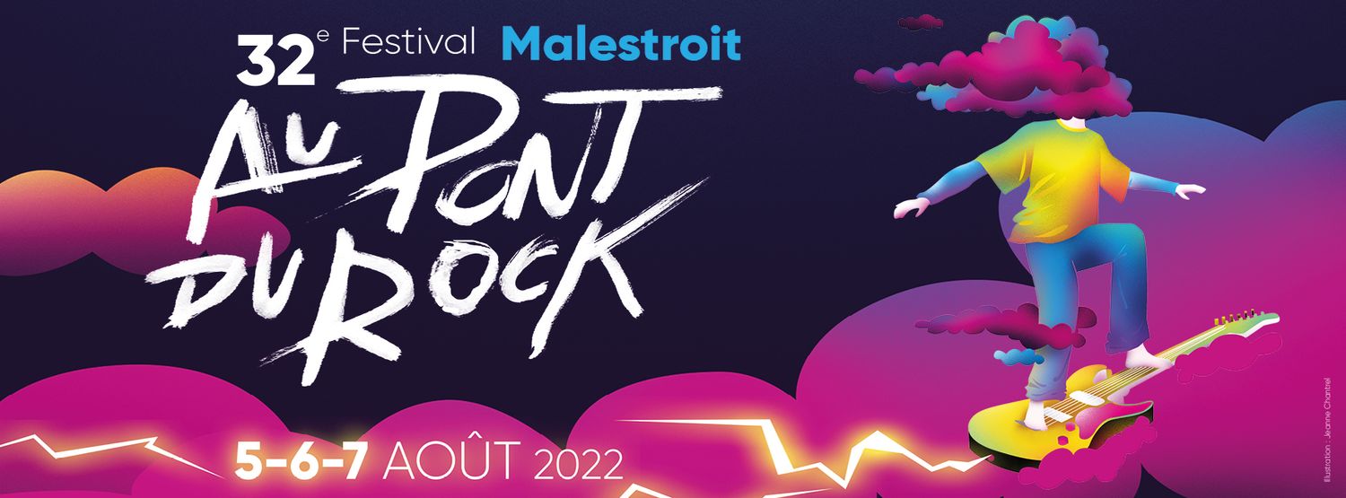 Affiche 2022 du festival Au Pont du Rock