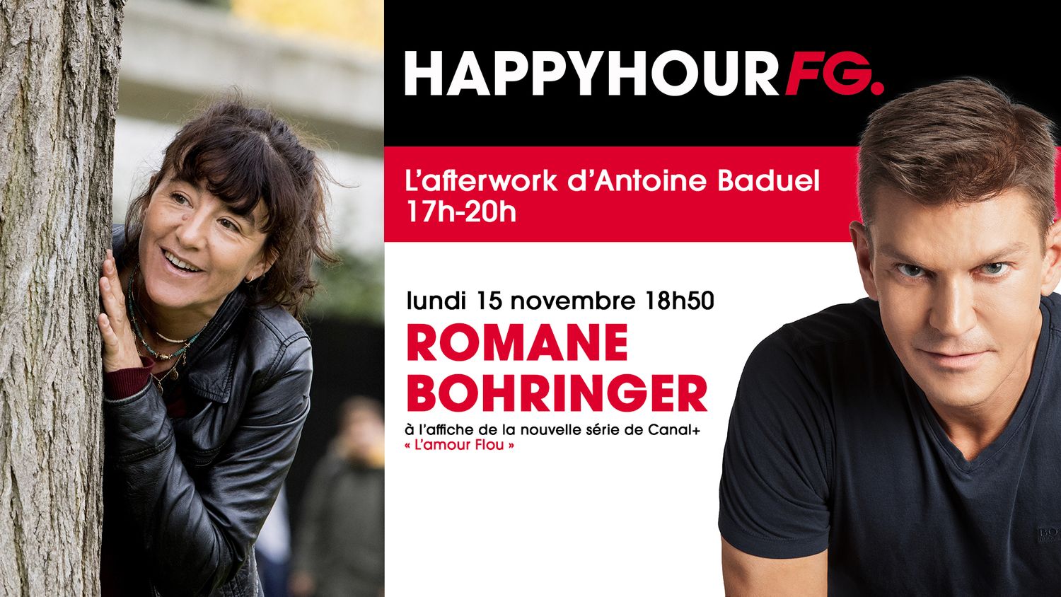 Romane Bohringer invitée de l'Happy Hour FG