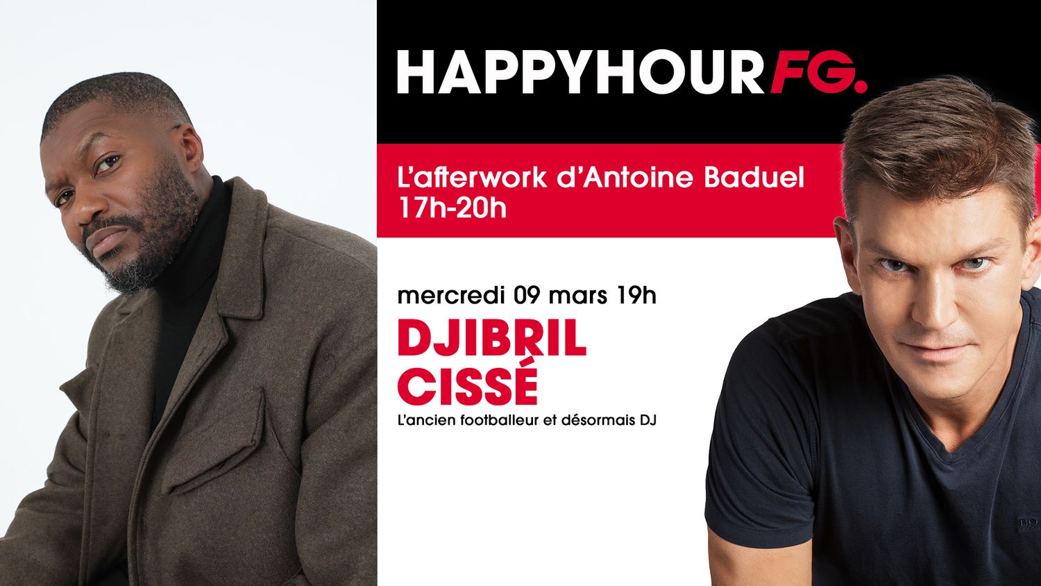 Djibril Cissé invité de l'Happy Hour sur Radio FG