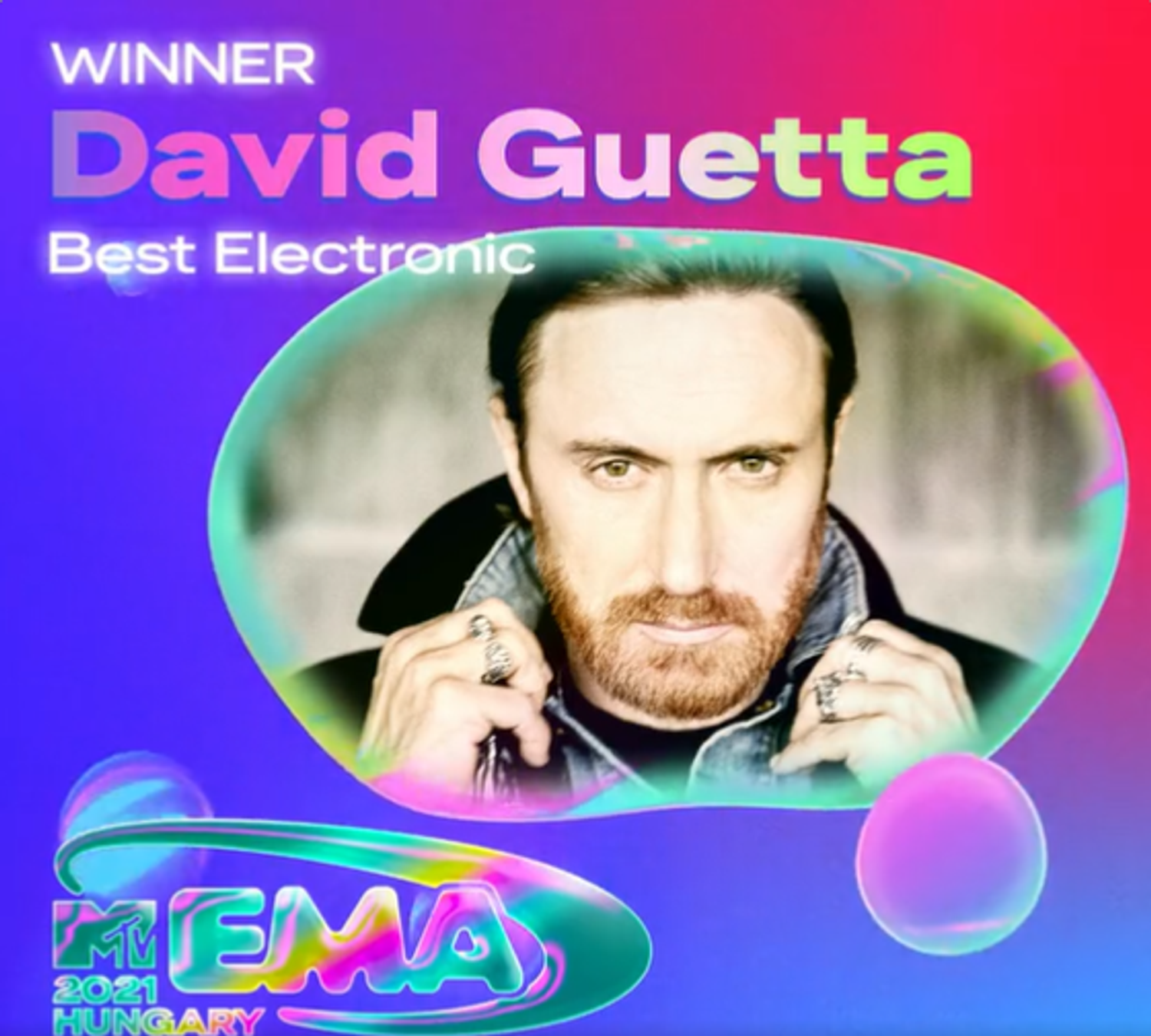 David Guetta sacré aux MTV EMA 2021