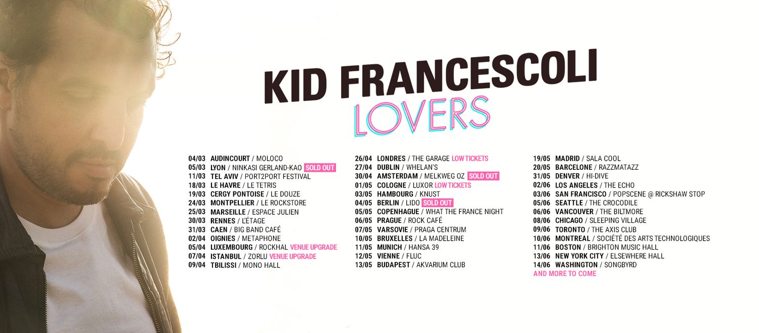 Kid Francescoli en tournée
