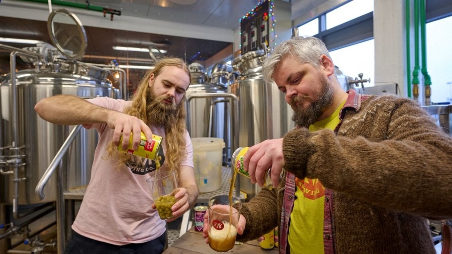 Ora jólabjór une bière goût chou mariné et petits pois...