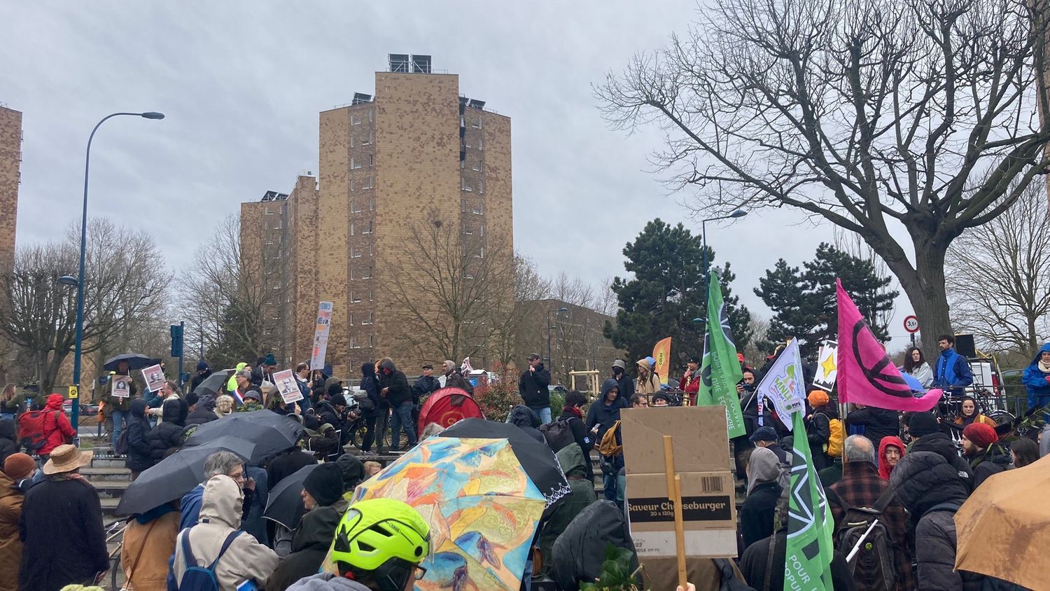 JO-2024 : manifestation contre "le bétonnage" de la Seine-Saint-Denis