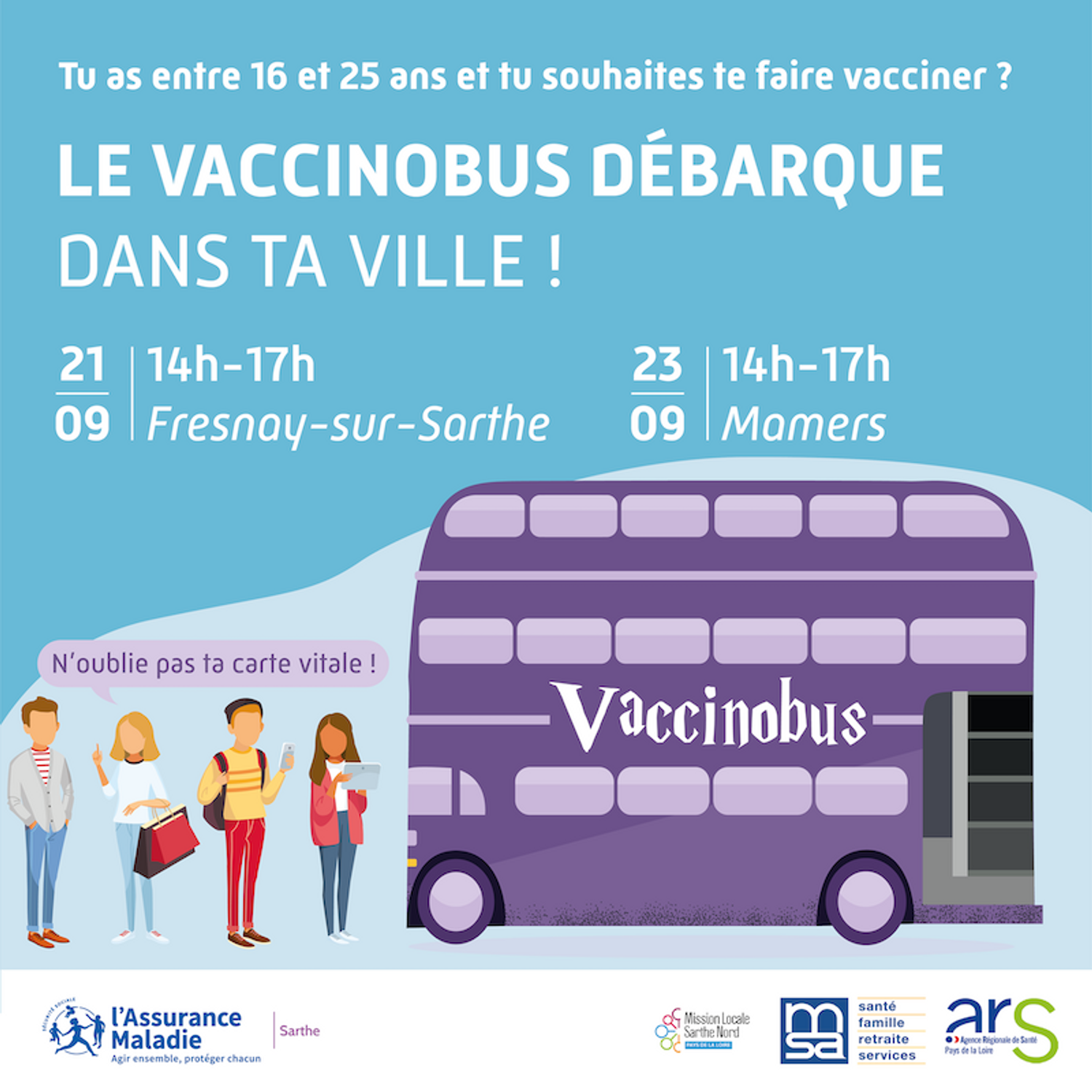 Un bus pour vacciner les jeunes va sillonner les routes de la Sarthe