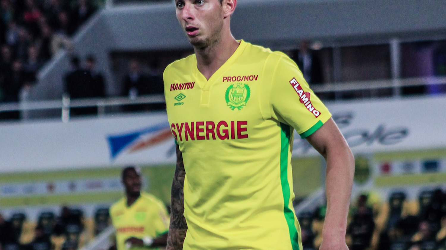 Emiliano Sala sous le maillot de Nantes.