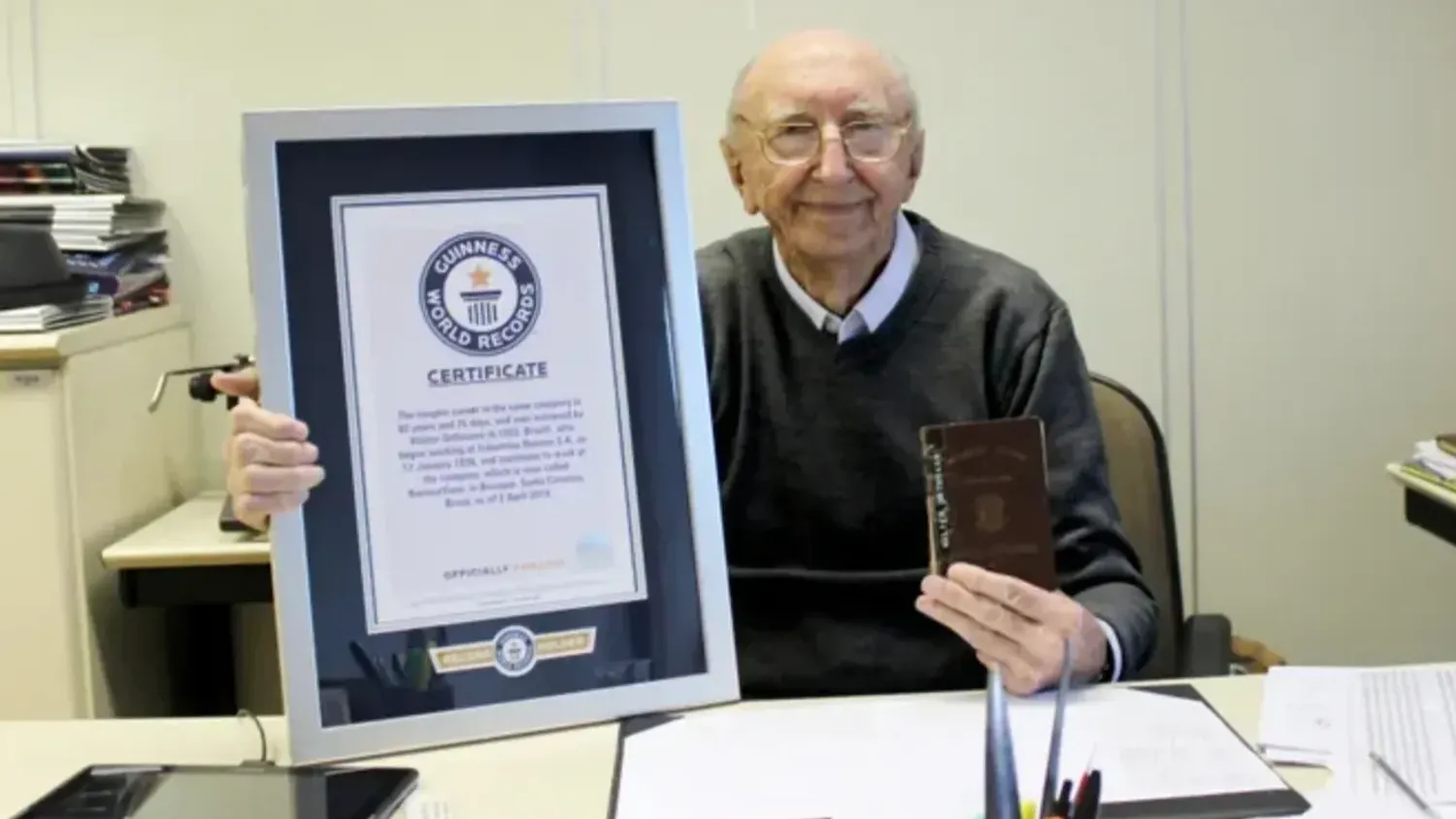 Walter Orthmann est entré au Livre Guiness des Records en janvier 2022.