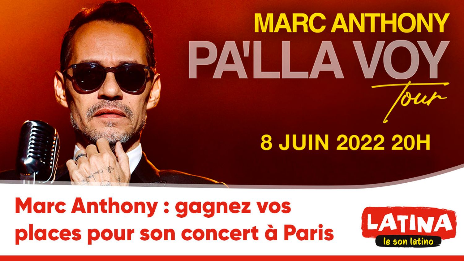 Marc Anthony : places Paris