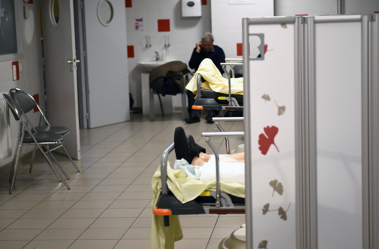 Les urgences d'un hôpital.