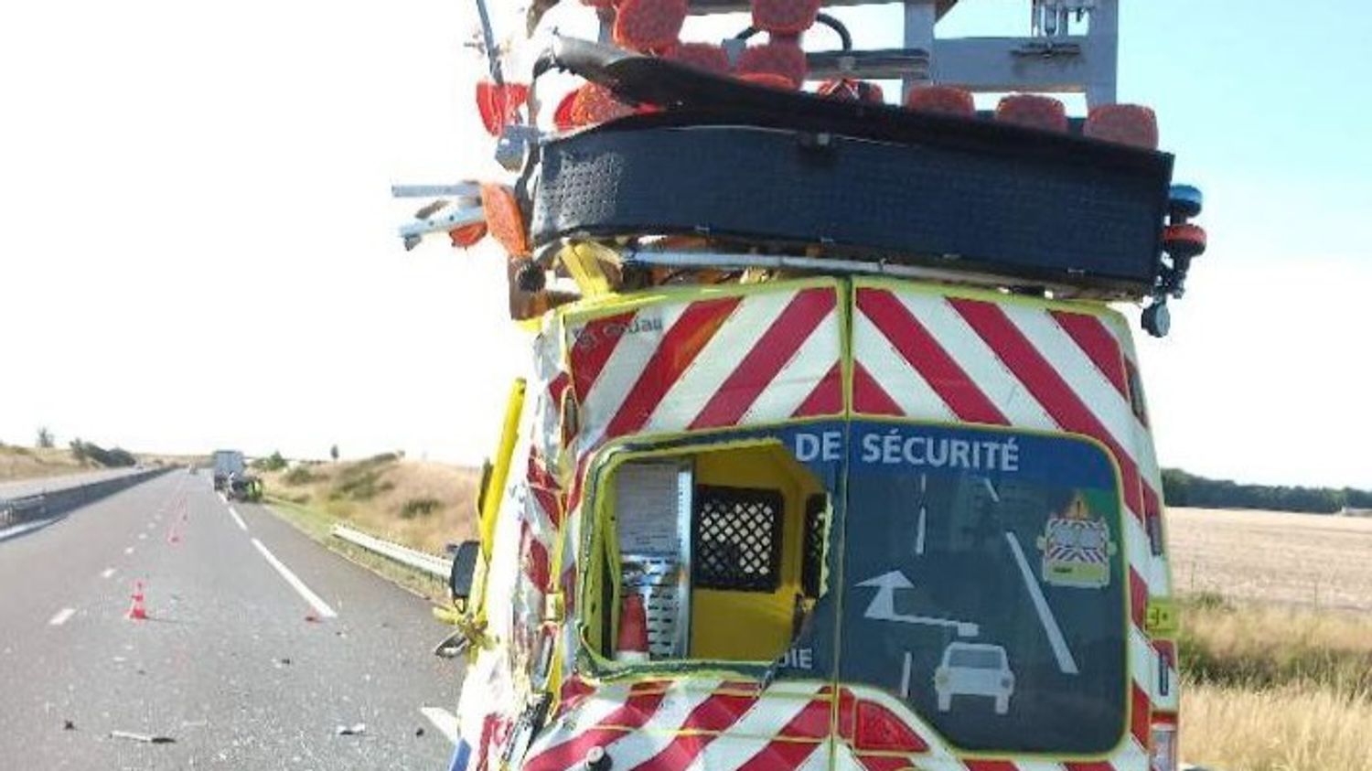 33ème heurt de fourgon sur le réseau Vinci autoroutes cette année.