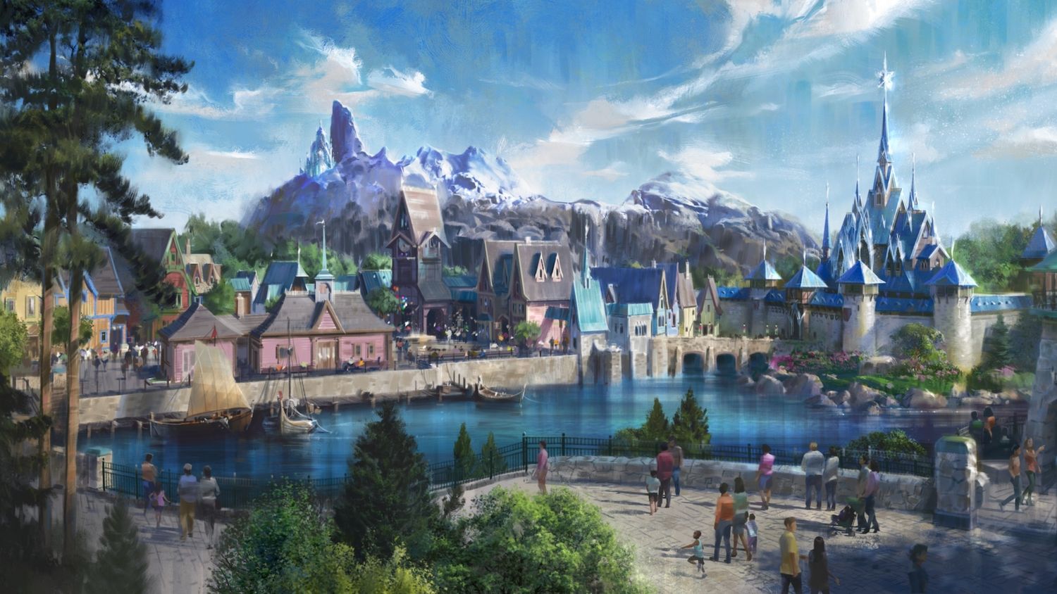 Zone thématique La Reine des Neiges à Disney