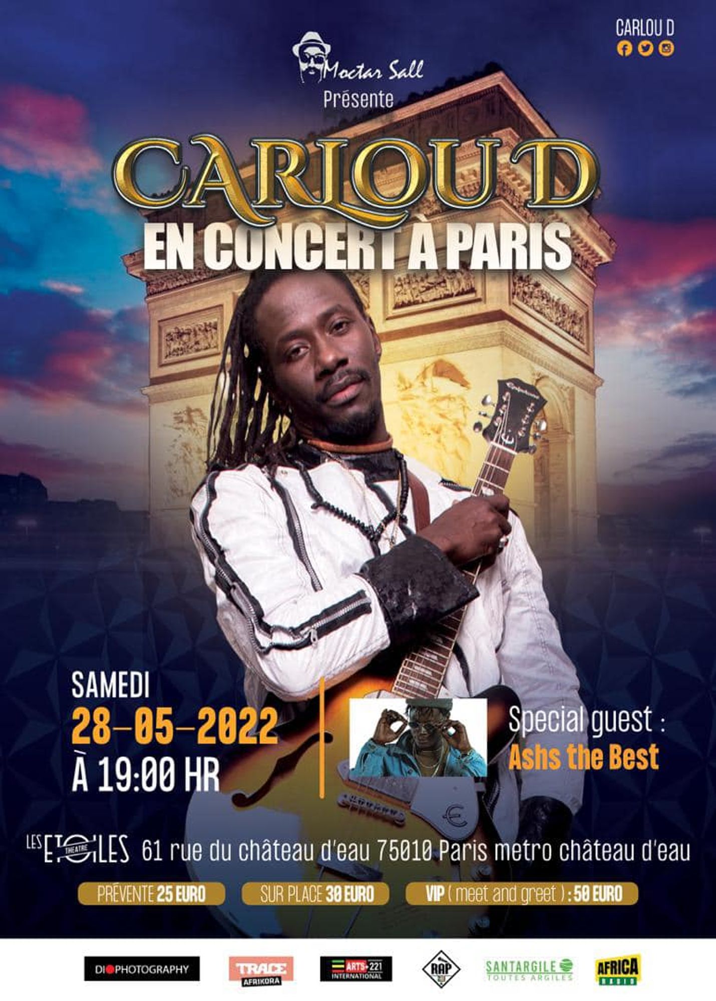 Carlou D en concert à Paris