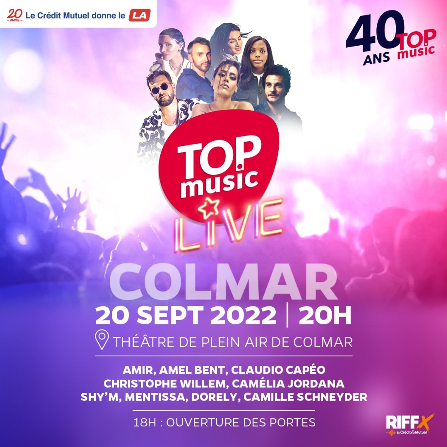 Gagnez vos places pour le TOP MUSIC LIVE à Colmar !