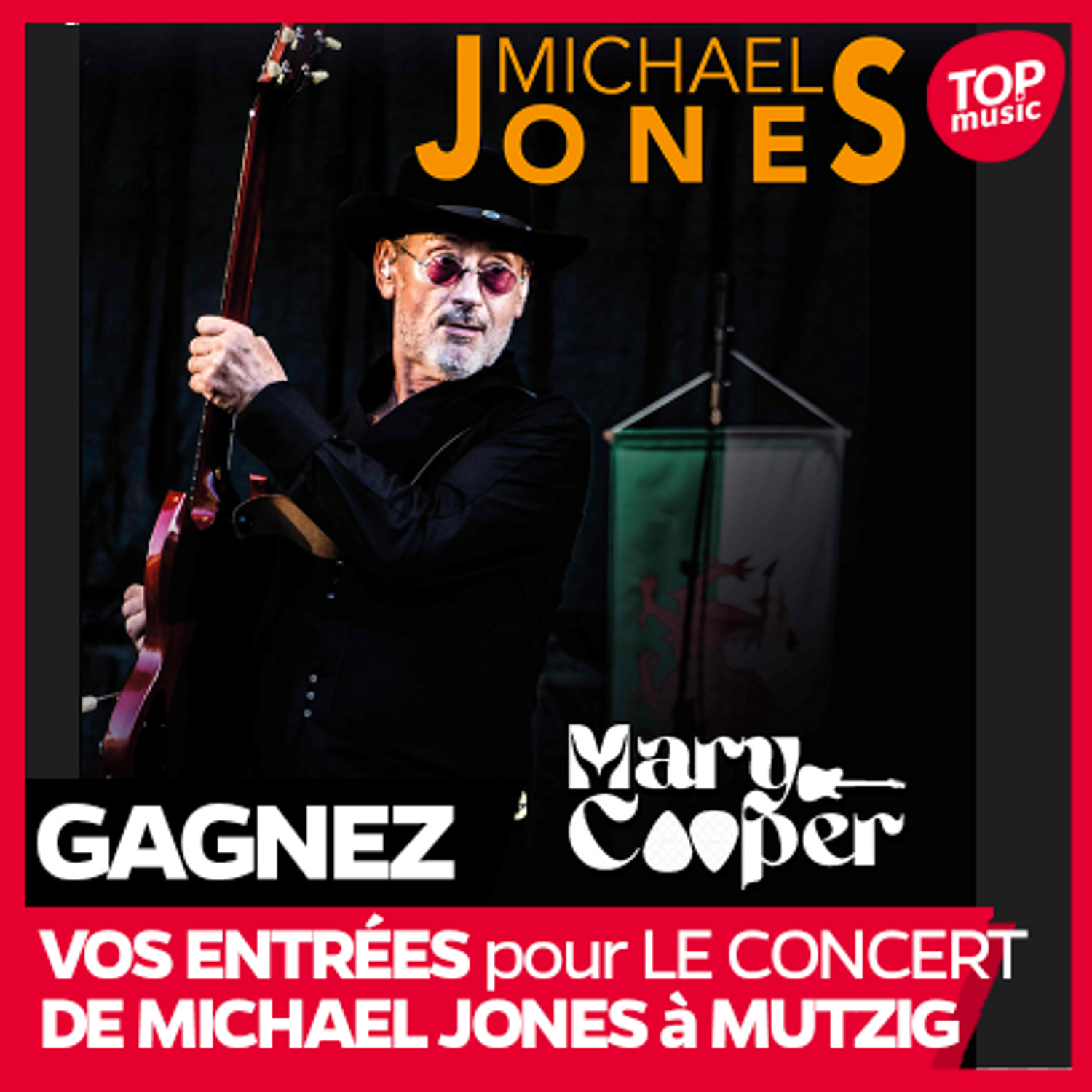 Vos places pour le concert de MICHAEL JONES au Dôme de Mutzig 