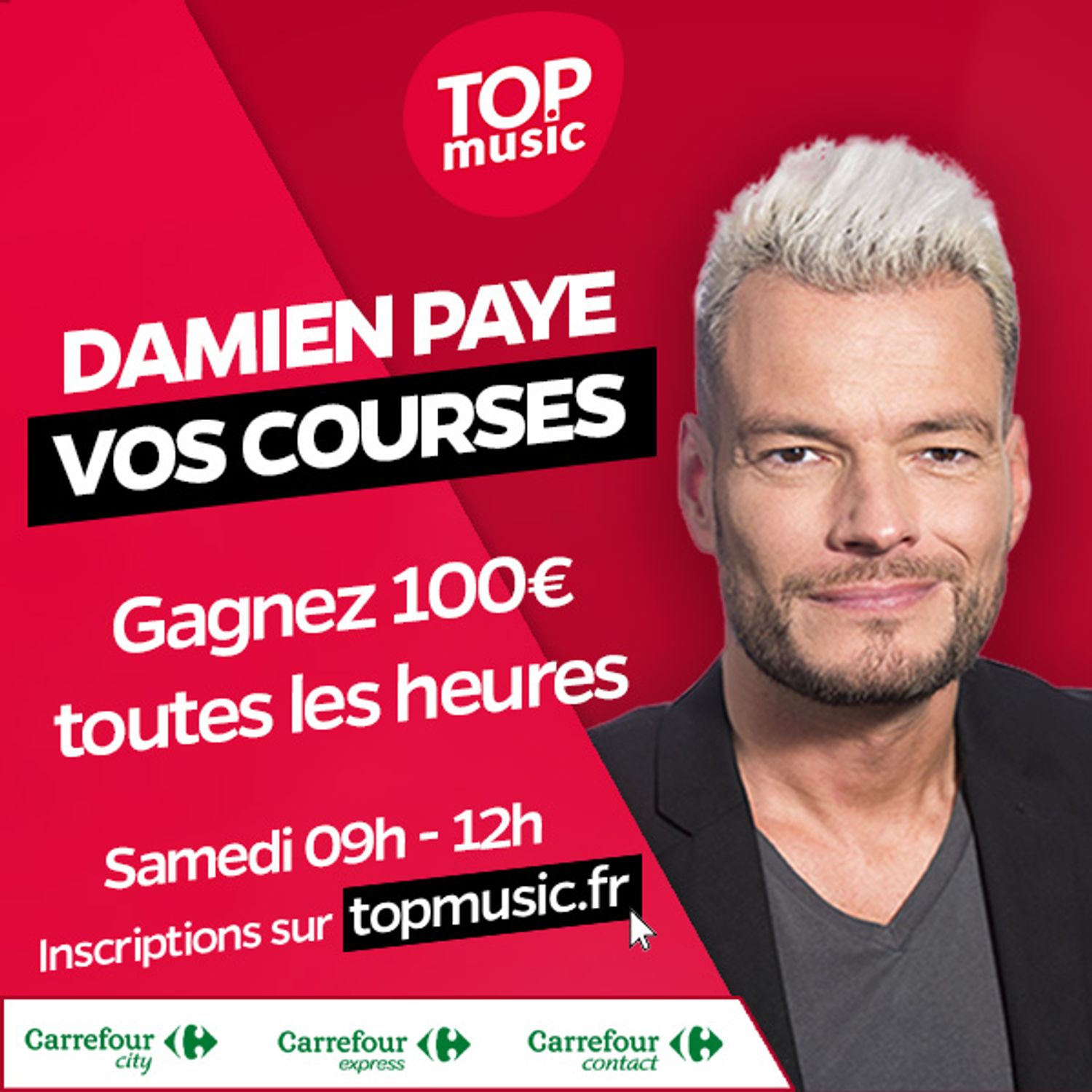 Damien Paye vos courses 100euros
