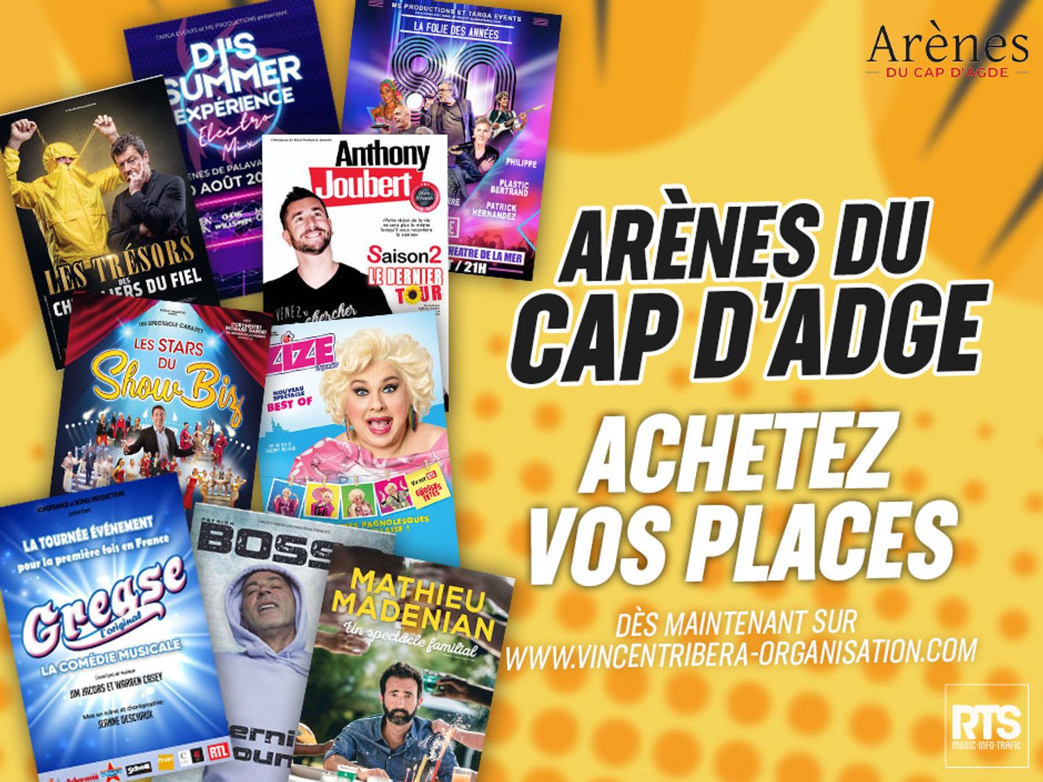 Réservez vos places pour les spectacles de Vincent Ribera dans les arènes du Cap d'Agde cet été !
