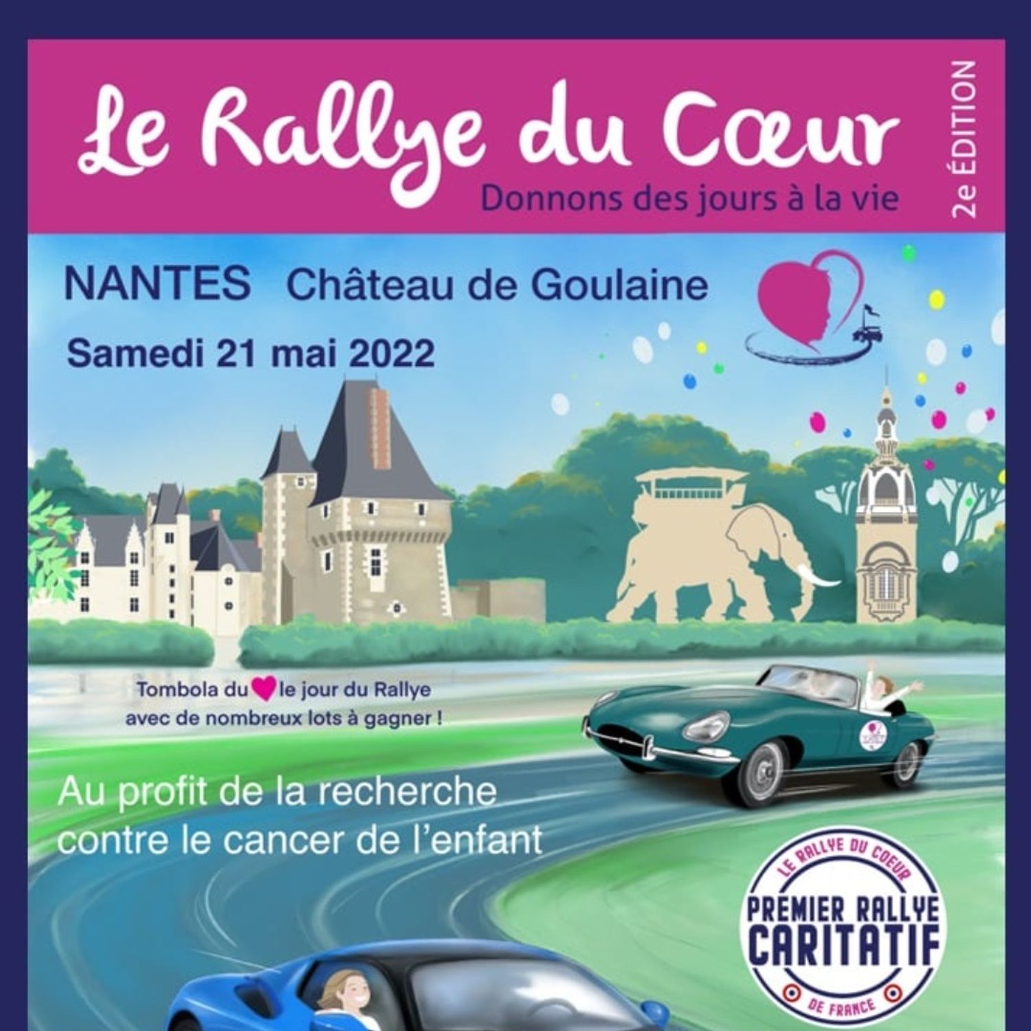 Le Rallye du Cœur au Château de Goulaine. 